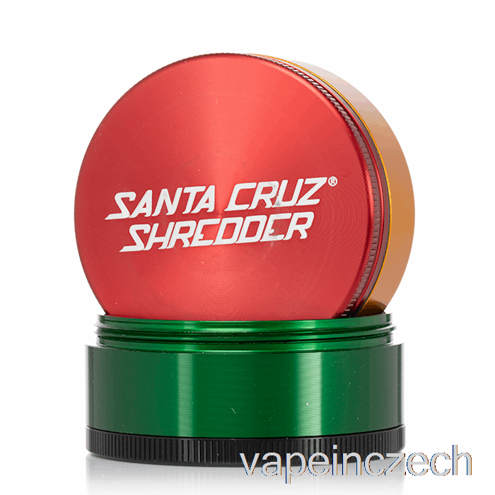 Santa Cruz Shredder 2,75palcový Velký 4dílný Mlýnek Rasta (70mm) Vape Bez Nikotinu